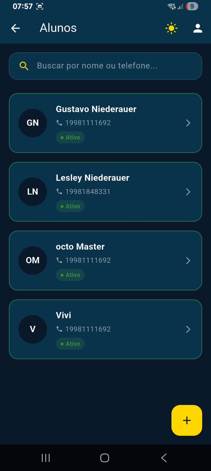 OCTO Master Class — alunos