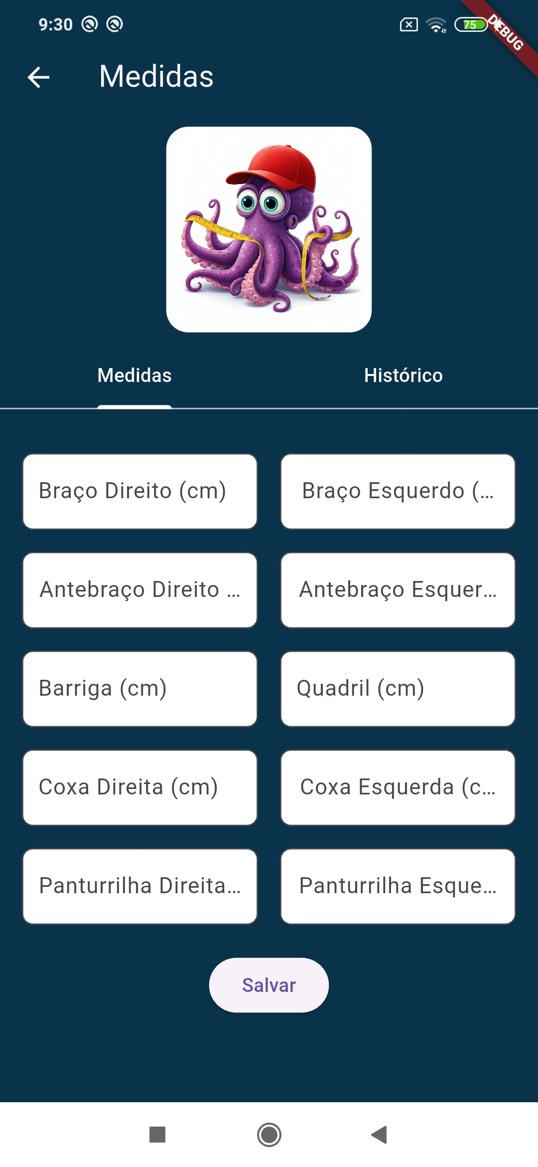 Histórico de Medidas