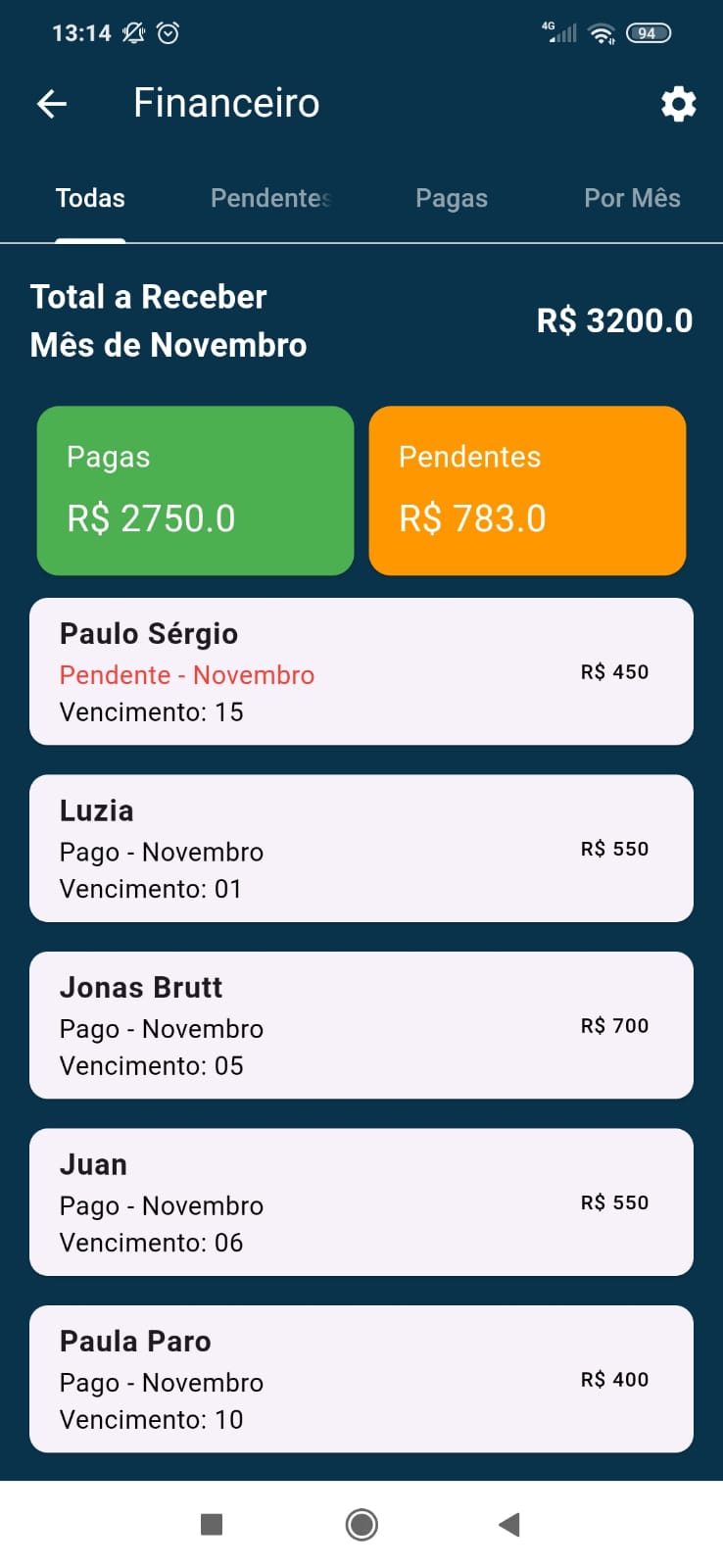 Gerenciamento Financeiro